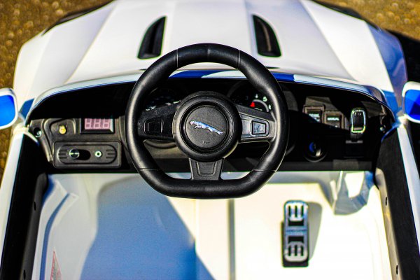 Jaguar F Type pentru copii, masinuta electrica, alb [8]