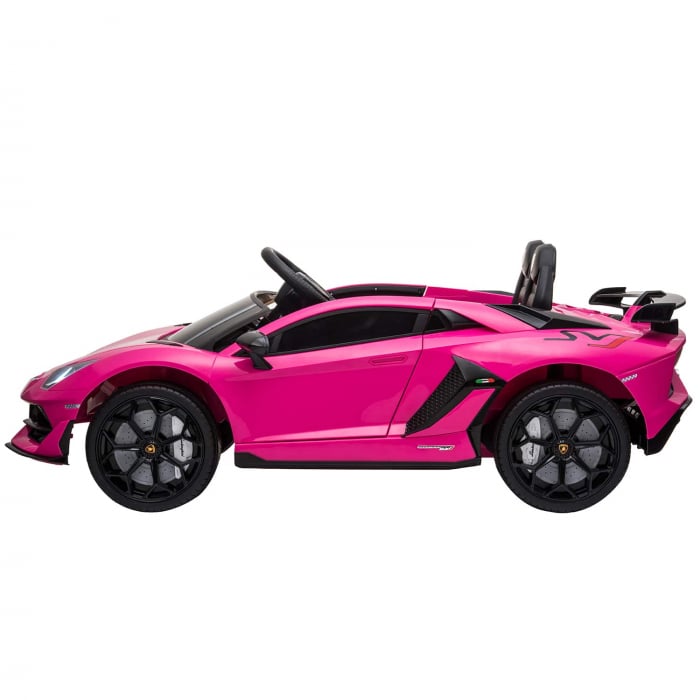 Masinuta electrica Lamborghini Aventador SVJ 90W roz [5]