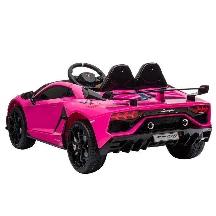 Masinuta electrica Lamborghini Aventador SVJ 90W roz [6]