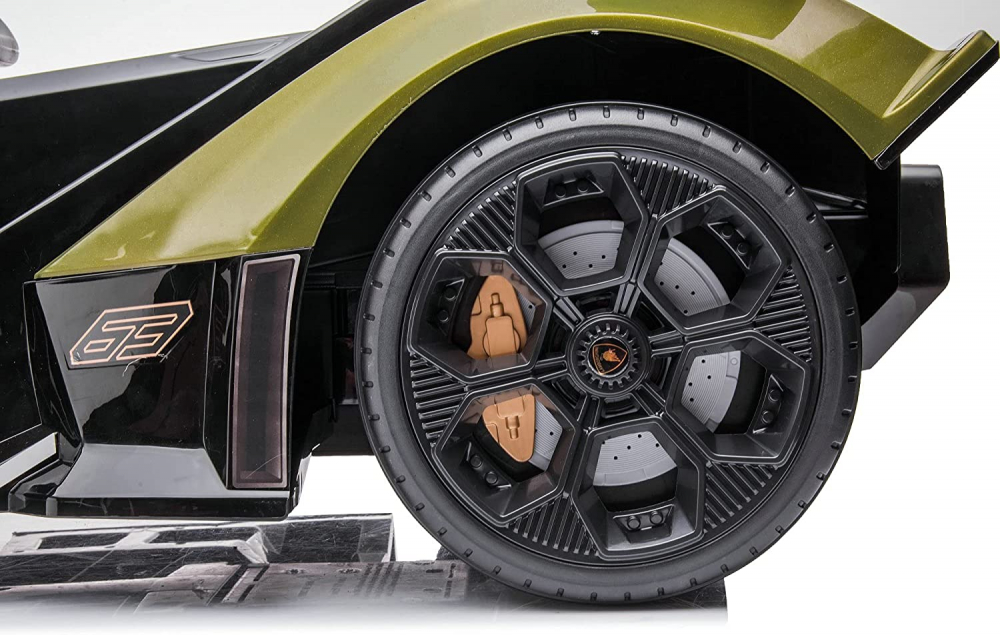 Masinuta electrica pentru copii, Lamborghini Lambo12 Vision, 4x4, 140W, 12V 14Ah, Premium, Army-Green [9]