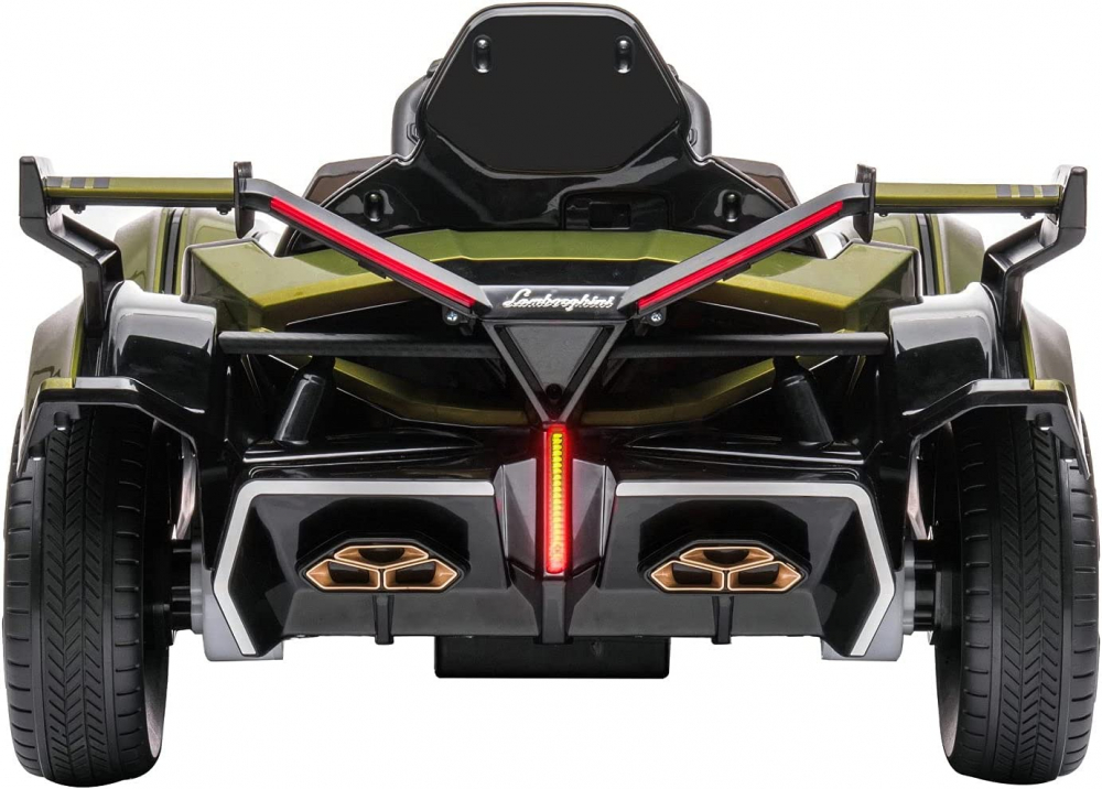 Masinuta electrica pentru copii, Lamborghini Lambo12 Vision, 4x4, 140W, 12V 14Ah, Premium, Army-Green [4]
