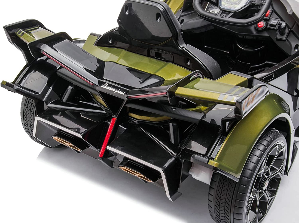Masinuta electrica pentru copii, Lamborghini Lambo12 Vision, 4x4, 140W, 12V 14Ah, Premium, Army-Green [5]