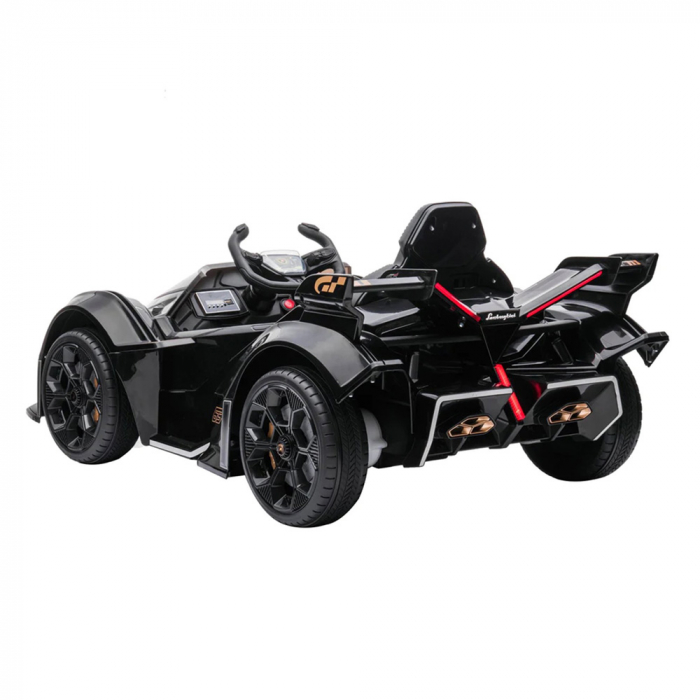 Masinuta electrica Lamborghini Lambo12 Vision 90W 12V, culoare Negru [2]