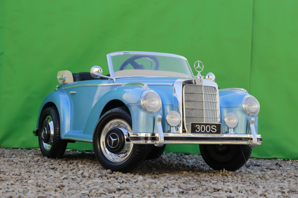 Masinuta electrica albastra pentru copii Mercedes 300S [4]