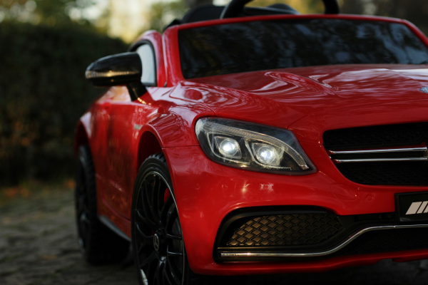 Masinuta electrica Mercedes C63 12V PREMIUM #Rosu [8]
