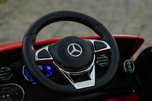 Masinuta electrica Mercedes C63 12V PREMIUM #Rosu [11]