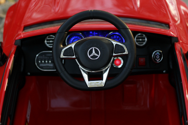 Masinuta electrica Mercedes C63 12V PREMIUM #Rosu [3]
