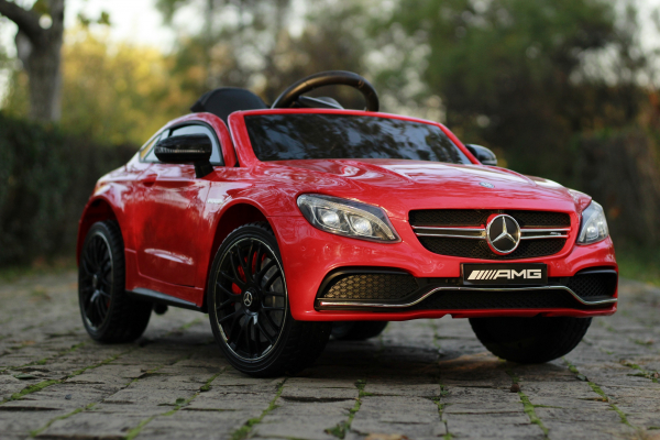 Masinuta electrica Mercedes C63 12V STANDARD #Rosu [3]