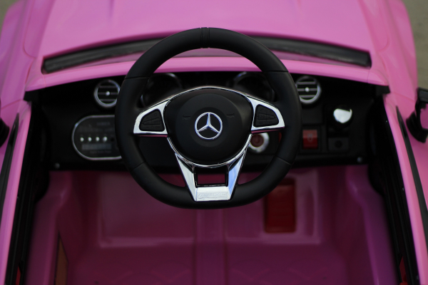 Masinuta electrica Mercedes C63 12V PREMIUM #Roz [7]