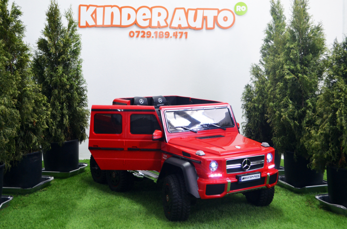 Mercedes G63 6x6 180W 12V echipare premium rosie [3]