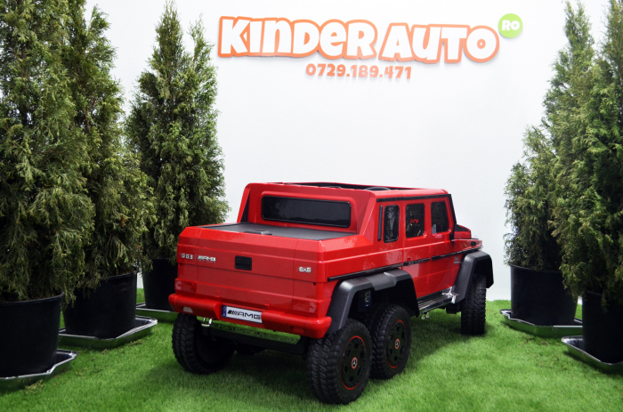 Mercedes G63 6x6 180W 12V echipare premium rosie [4]