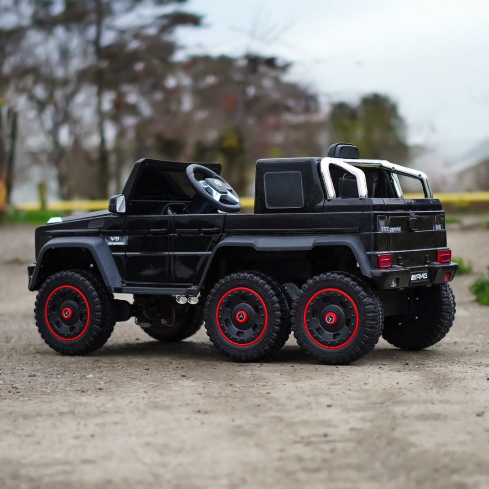 Masinuta electrica Mercedes G63 6x6 210W 12V 10Ah Premium, culoare neagra [8]