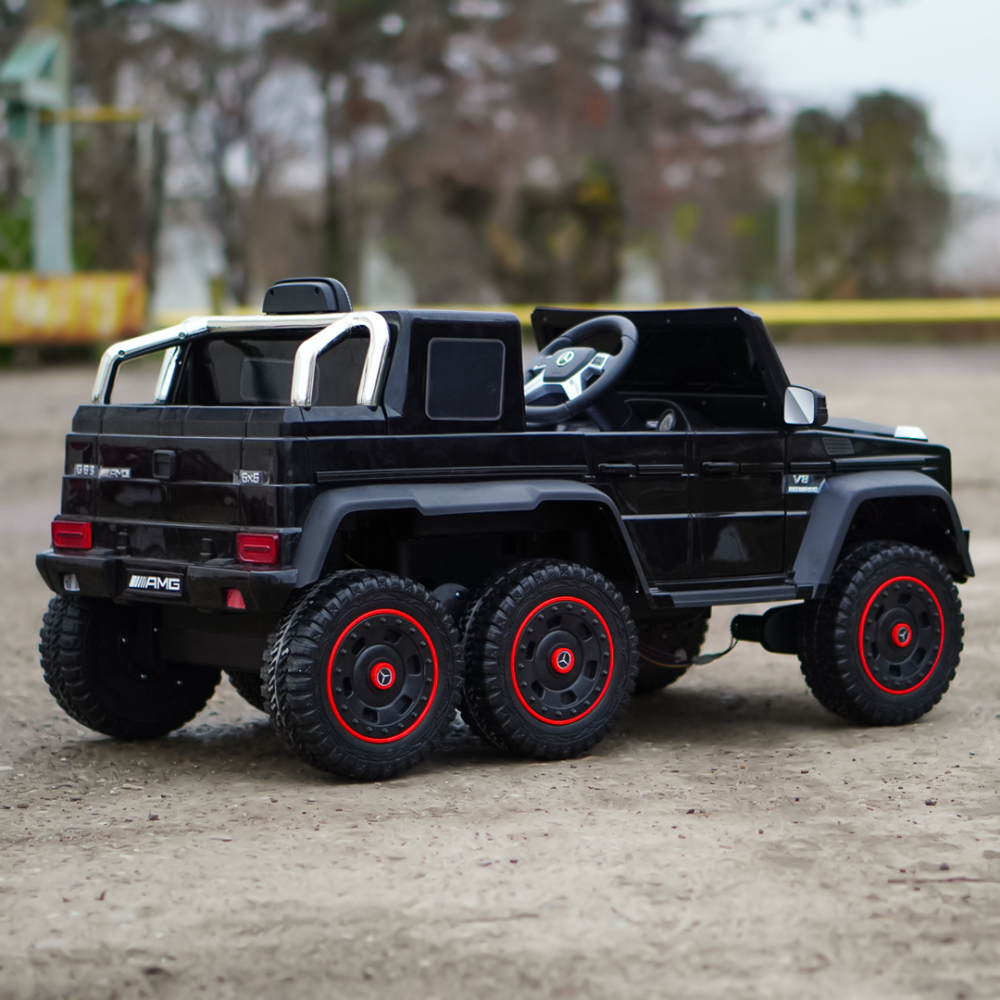 Masinuta electrica Mercedes G63 6x6 210W 12V 10Ah Premium, culoare neagra [6]