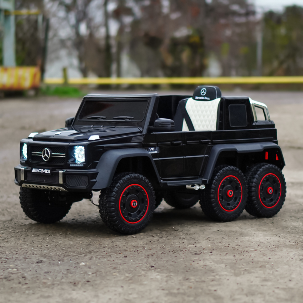 Masinuta electrica Mercedes G63 6x6 210W 12V 10Ah Premium, culoare neagra [9]