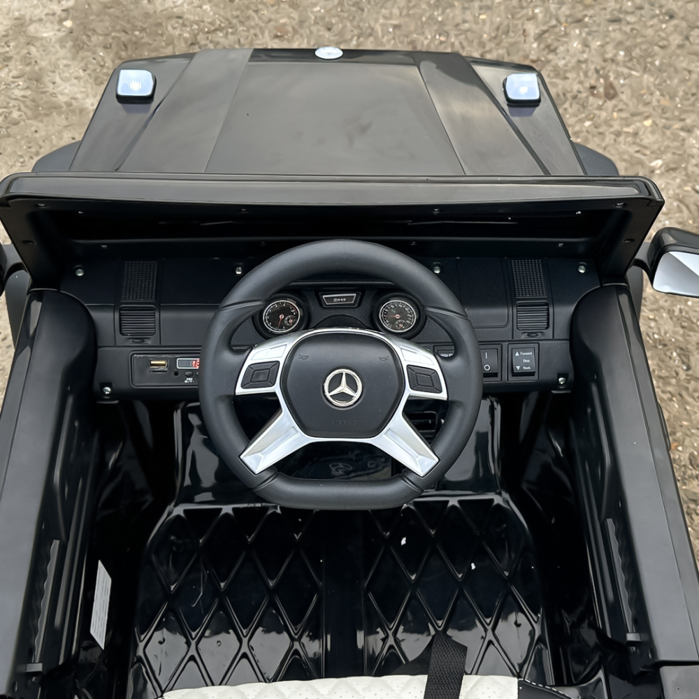 Masinuta electrica Mercedes G63 6x6 210W 12V 10Ah Premium, culoare neagra [15]