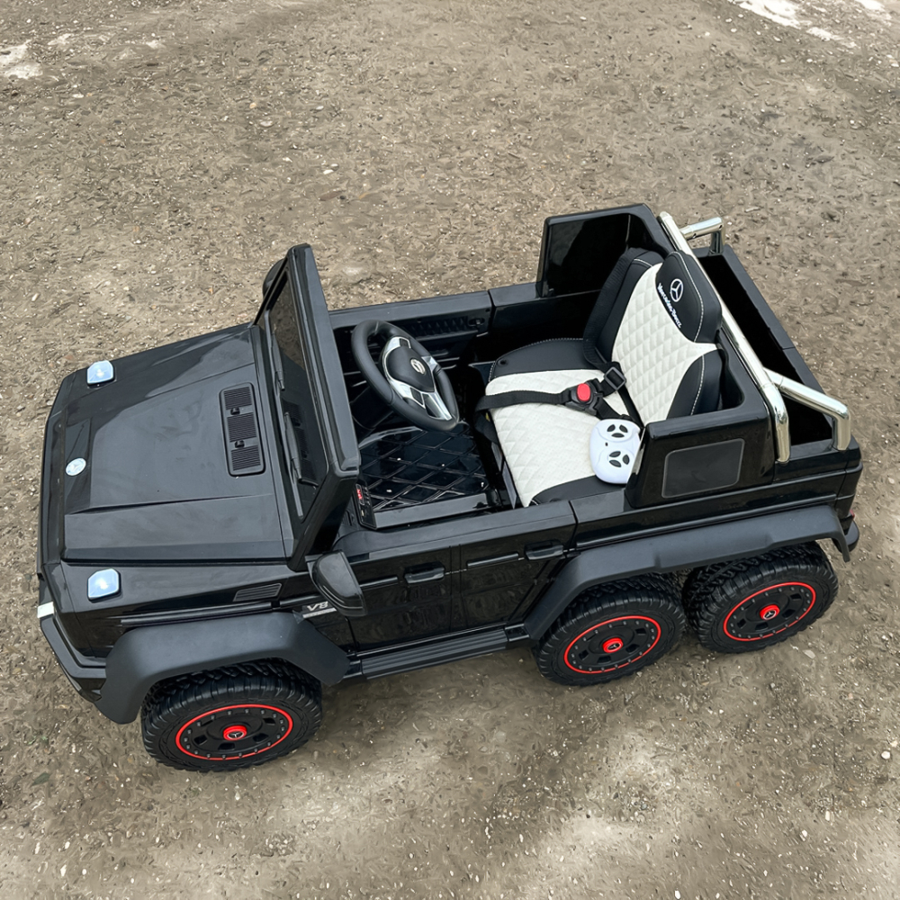 Masinuta electrica Mercedes G63 6x6 210W 12V 10Ah Premium, culoare neagra [17]