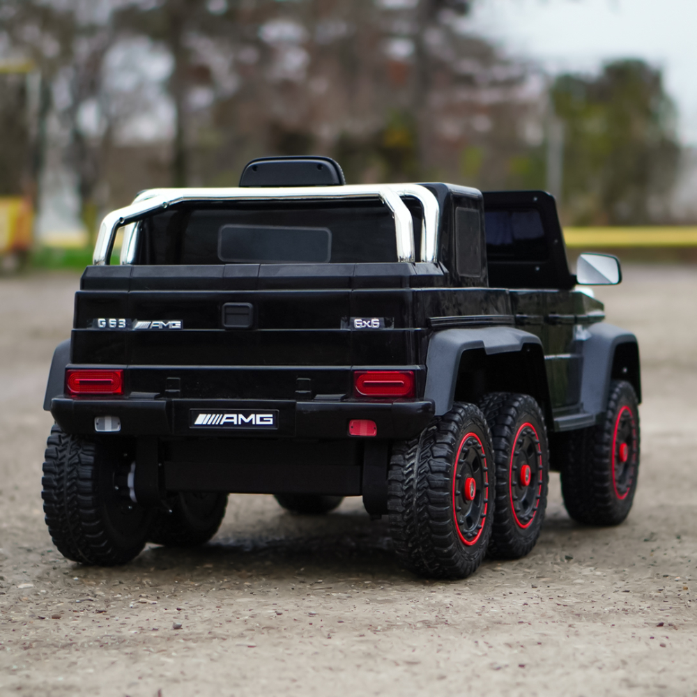 Masinuta electrica Mercedes G63 6x6 210W 12V 10Ah Premium, culoare neagra [7]