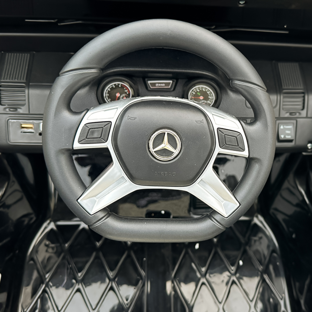 Masinuta electrica Mercedes G63 6x6 210W 12V 10Ah Premium, culoare neagra [14]