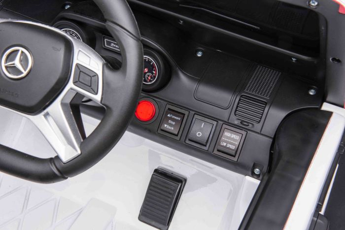 Masinuta electrica Mercedes G63 6x6 210W 12V 10Ah Premium, culoare alba [11]