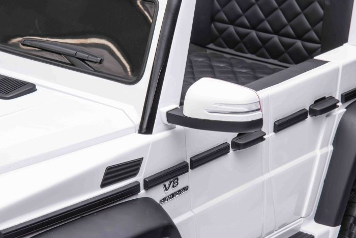 Masinuta electrica Mercedes G63 6x6 210W 12V 10Ah Premium, culoare alba [9]