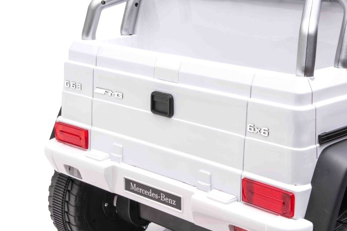 Masinuta electrica Mercedes G63 6x6 210W 12V 10Ah Premium, culoare alba [14]