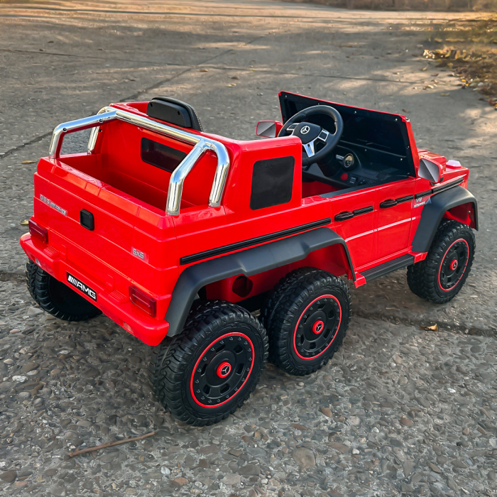 Mercedes G63 6x6 400W 12V echipare premium rosie [13]