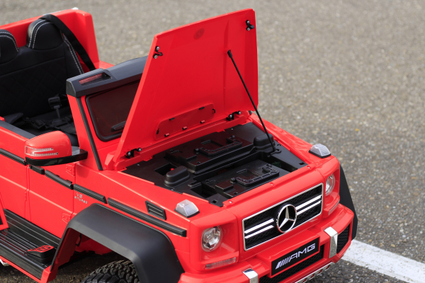 Mercedes G63, premium, rosu, 6x6, pentru copii [15]