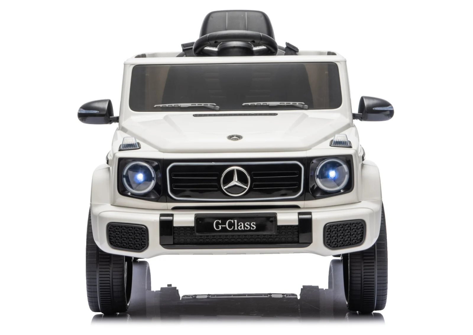 Masinuta electrica pentru copii 2-5 ani Mercedes G580 4x4, 140W 12V 7Ah, premium, culoare alba [2]