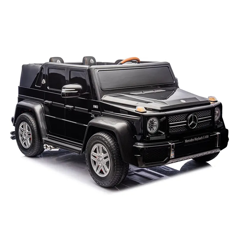 Masinuta electrica pentru 2 copii Mercedes G650 Maybach XXL 24V 14Ah si Mp4 culoare Neagra [11]