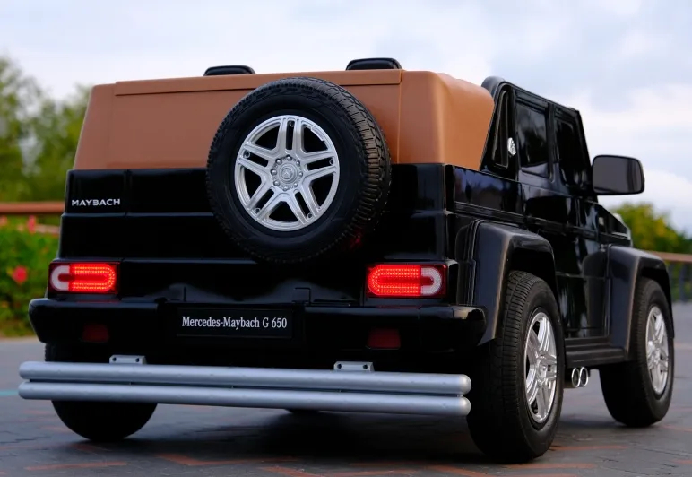 Masinuta electrica pentru 2 copii Mercedes G650 Maybach XXL 24V 14Ah si Mp4 culoare Neagra [2]
