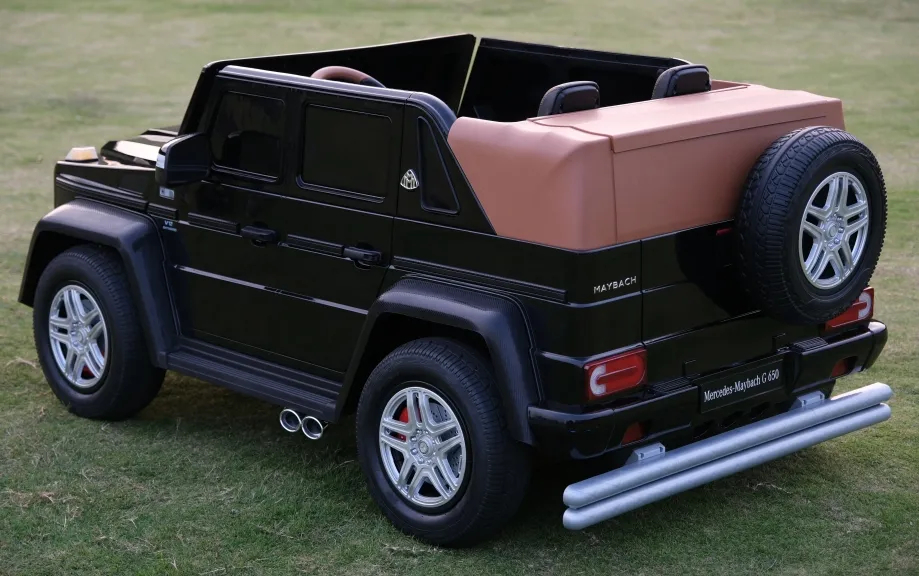 Masinuta electrica pentru 2 copii Mercedes G650 Maybach XXL 24V 14Ah si Mp4 culoare Neagra [3]