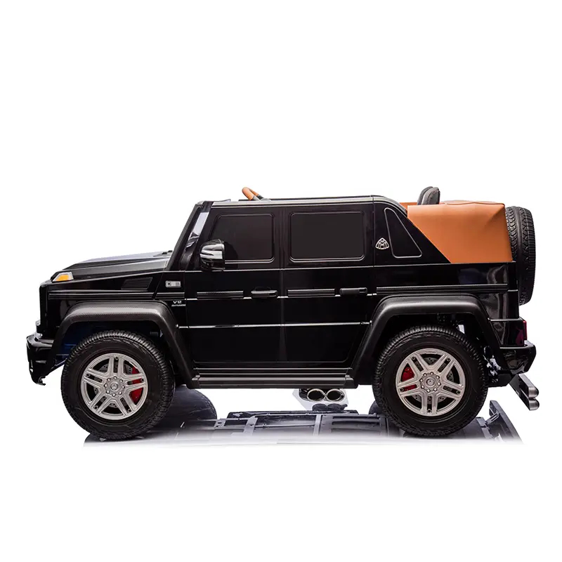Masinuta electrica pentru 2 copii Mercedes G650 Maybach XXL 24V 14Ah si Mp4 culoare Neagra [10]