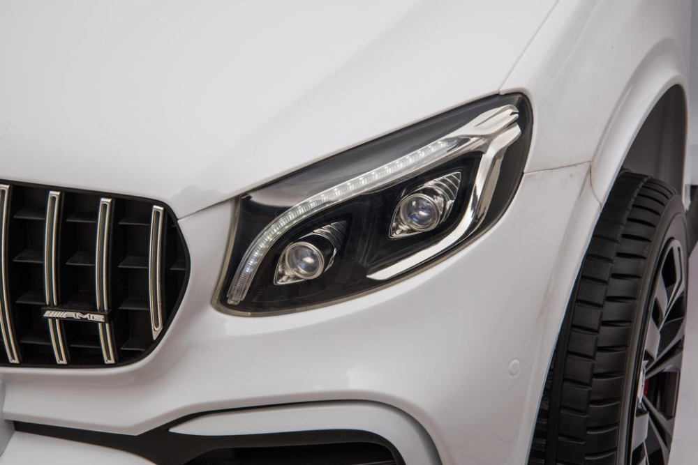 Masinuta electrica copii Mercedes GLC63s AMG, tractiune 4x4, 180W, 12V 14Ah, echipare premium, alba [8]