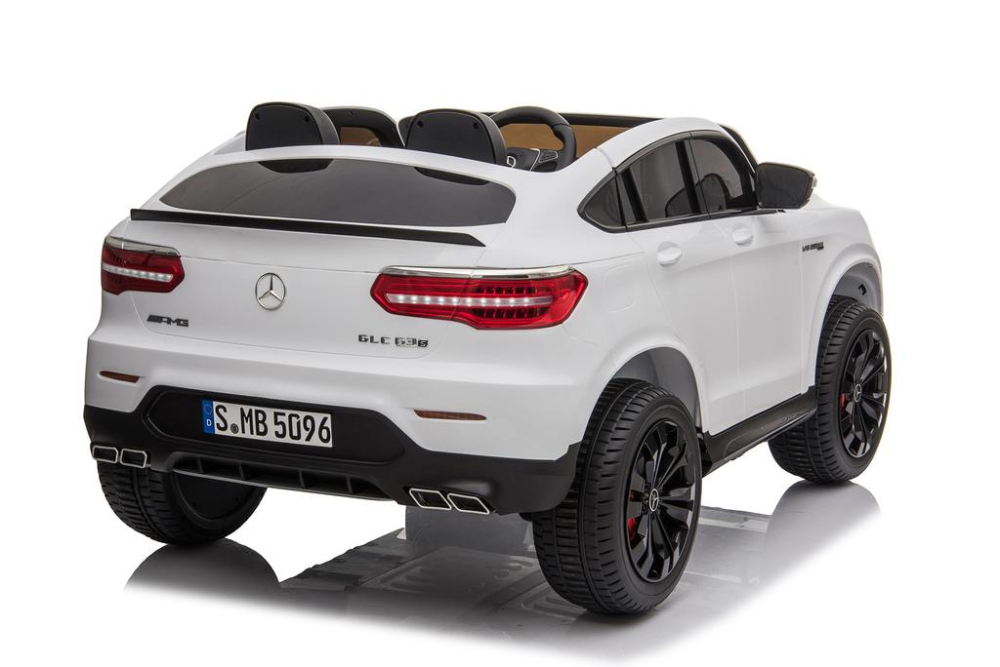 Masinuta electrica copii Mercedes GLC63s AMG, tractiune 4x4, 180W, 12V 14Ah, echipare premium, alba [9]