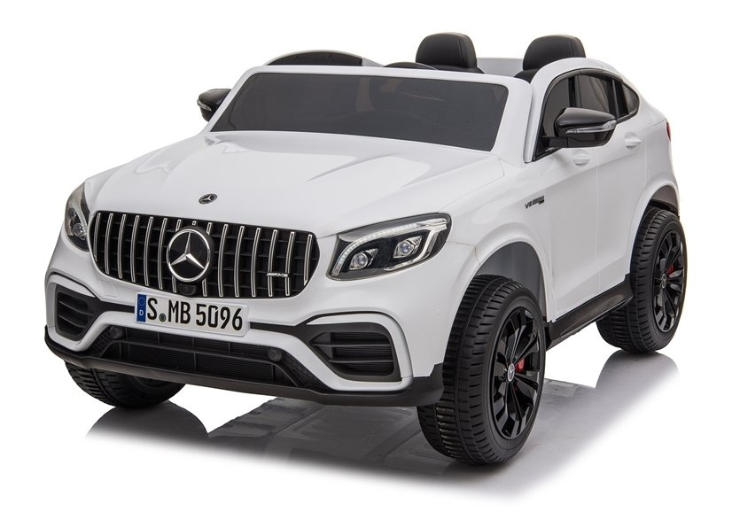 Masinuta electrica copii Mercedes GLC63s AMG, tractiune 4x4, 180W, 12V 14Ah, echipare premium, alba [6]