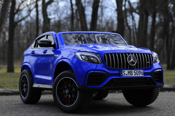 Masinuta electrica Mercedes GLC63s AMG 4x4 180W 12V 14Ah PREMIUM, culoare Albastra [3]