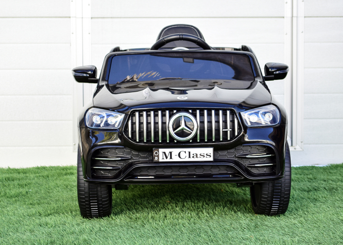 Masinuta electrica Mercedes M-class 4x4 140W 12V, scaun tapitat, culoare Negru [11]