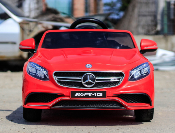 Masinuta electrica pentru copii Mercedes rosie model S63 [6]