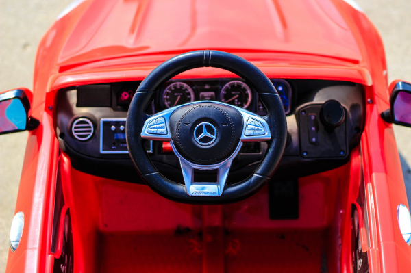 Masinuta electrica pentru copii Mercedes rosie model S63 [9]
