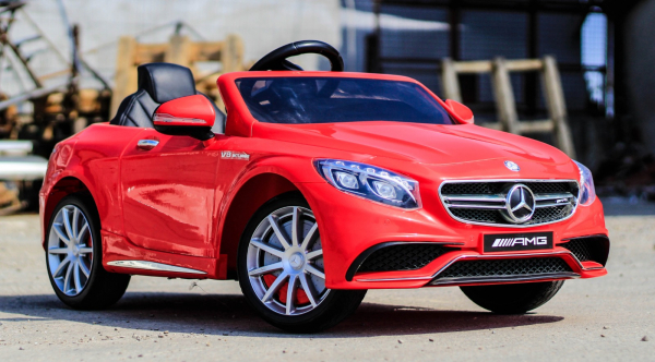Masinuta electrica pentru copii Mercedes rosie model S63 [3]