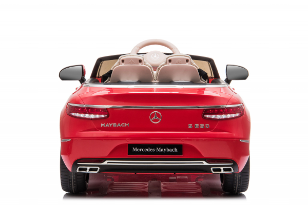 Masinuta electrica pentru copii, Mercedes S650 MAYBACH, putere 90W, baterie 12V, echipare Premium, rosie [18]
