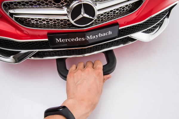 Masinuta electrica pentru copii, Mercedes S650 MAYBACH, putere 90W, baterie 12V, echipare Premium, rosie [22]