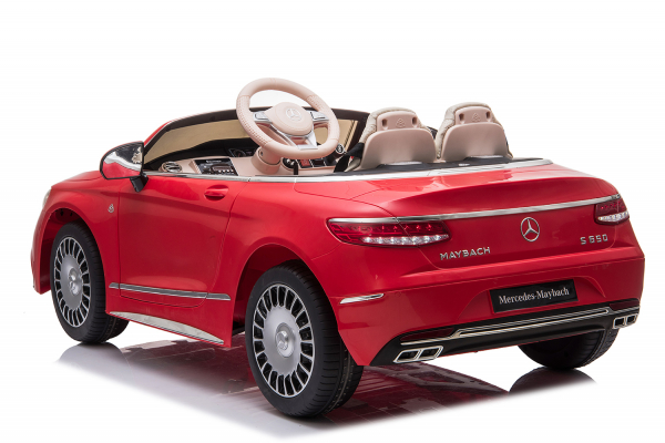 Masinuta electrica pentru copii, Mercedes S650 MAYBACH, putere 90W, baterie 12V, echipare Premium, rosie [17]