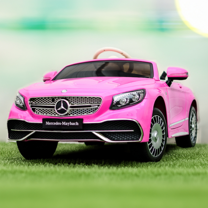 Masinuta electrica Mercedes S650 MAYBACH 90W 12V 7Ah PREMIUM #Roz [2]