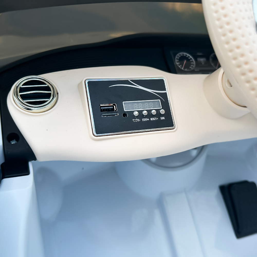 Masinuta electrica Mercedes S650 MAYBACH, 90W, 12V, PREMIUM #Alb [18]