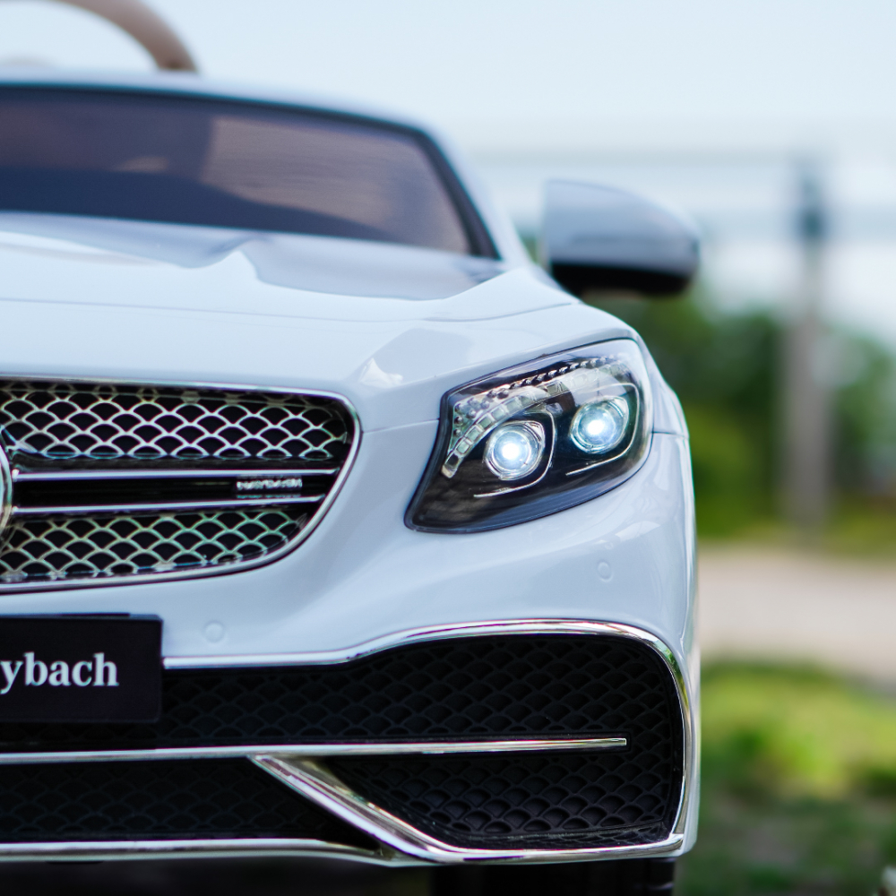 Masinuta electrica Mercedes S650 MAYBACH, 90W, 12V, PREMIUM #Alb [16]