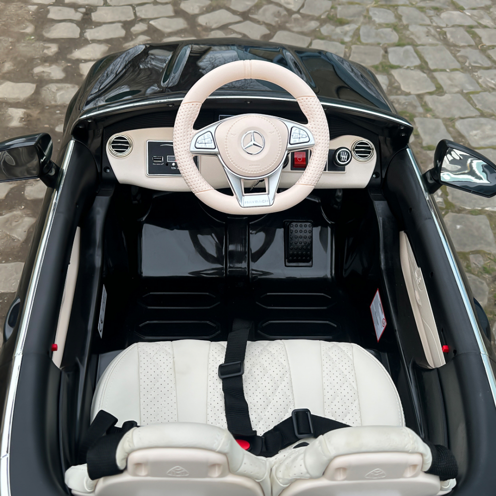 Masinuta electrica Mercedes S650 MAYBACH, 90W, 12V, PREMIUM #Negru [17]