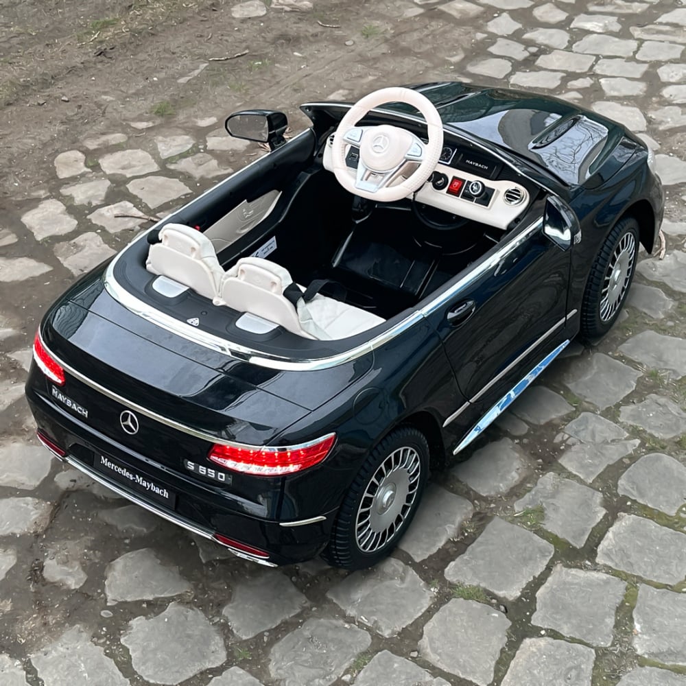 Masinuta electrica Mercedes S650 MAYBACH, 90W, 12V, PREMIUM #Negru [15]