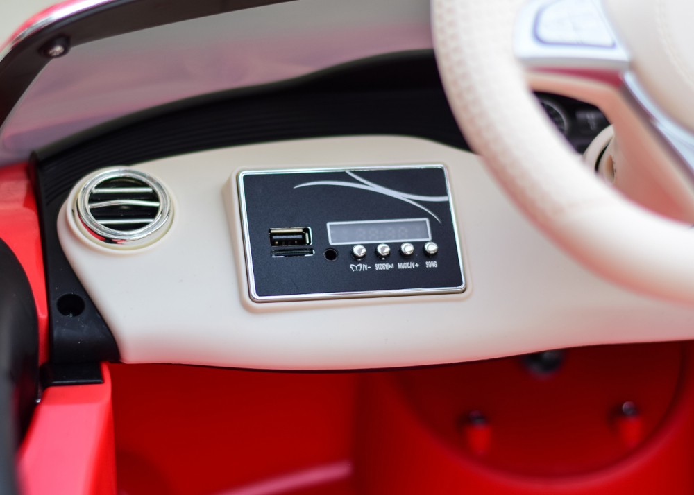 Masinuta electrica pentru copii, Mercedes S650 MAYBACH, putere 90W, baterie 12V, echipare Premium, rosie [12]