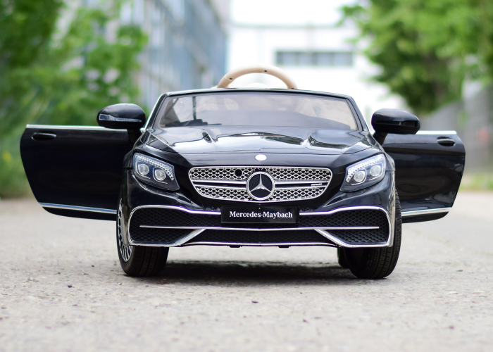 Masinuta electrica Mercedes S650 MAYBACH, 90W, 12V, PREMIUM #Negru [3]